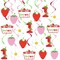 Strawberry Swirls 1st Birthday Hanging Decor | Berry Sweet Foil Streamers for Sweet One’s Party, Girl’s First Birthday & Summer Fruit Themed Supplies